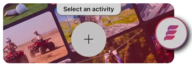 Illustration of the Create feature: create outing ideas and share them with others