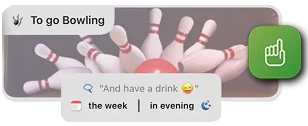 Illustration of the Join feature: join in one click the outings you like and share your favorite activities